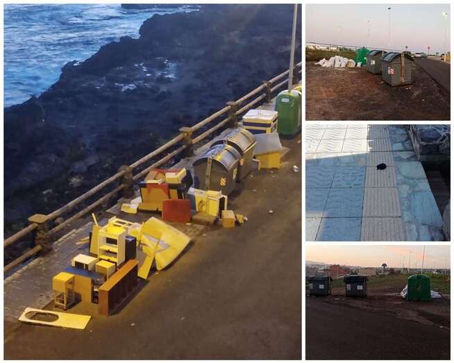 Trastos, escombros y deposiciones de animales/TA.